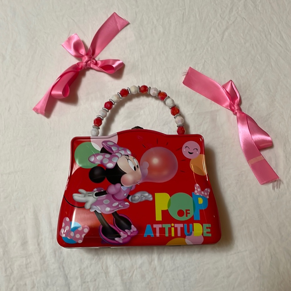Mini mouse tin purse